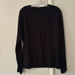 Black J. McLaughlin sweater, size medium